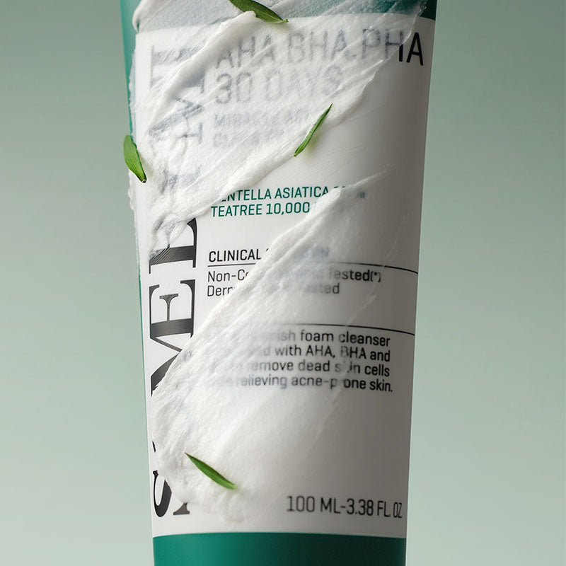 SOME BY MI AHA BHA PHA 30 Days Miracle Acne Clear Foam Euphoria Cosmetics Australia