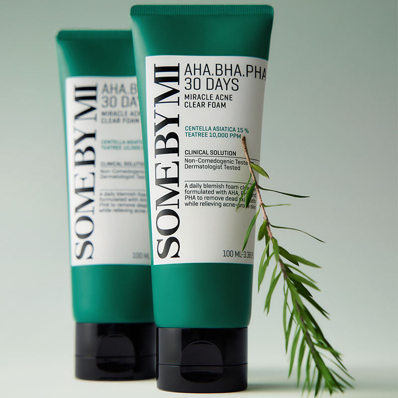 SOME BY MI AHA BHA PHA 30 Days Miracle Acne Clear Foam Euphoria Cosmetics Australia